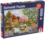 Schmidt Spiele Puzzle Schmidt din 1000 de piese - Casa de langa lac (58985) Puzzle
