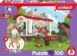 Schmidt Spiele Puzzle pentru copii Schmidt din 100 piese - Foc de tabără lângă rulotă (56463) Puzzle
