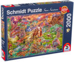 Schmidt Spiele Puzzle Schmidt din 2000 de piese - The dragon's treasure (58971) Puzzle