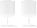 ferm LIVING чаша за вино RIPPLE 270 ml, комплект от 2 бр. , бял, твърди LIVING (FERM1104269329)
