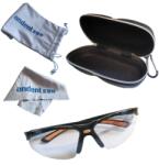 Longde-Amtech Védőszemüveg szett, sportoláshoz, ( tokkal, tisztítókendővel)