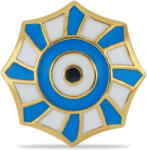  Arannyal Bevont Ezüst Gyűrű Tűzzománccal, Y52941/54