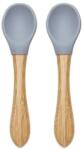 Lorelli Силиконови лъжички с бамбук Lorelli - Natural, 2 броя, Grey (10230680003) - baby
