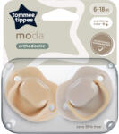 Suzete ortodontice Moda, 6-18 luni, 2 bucati, Bej, Tommee Tippee