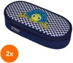 Pelikan Set 2 x Penar Tip Etui Oval, Motiv Cute Animals, Testoasa (REH-2xHRZ-50038435) Penar