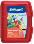 Pelikan Plastilina Creaplast 240 g, 10 Culori Asortate, Cutie Rosie (HRZ-606745)