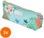 Pelikan Set 2 x Penar Tip Etui, 1 Compartiment, Motiv Ladylike Jungle (REH-2xHRZ-50043804) Penar