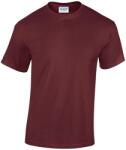 Gildan Unisex felnőtt nehéz pamut póló 5XL barna|bordó|vörös