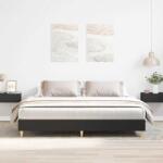 vidaXL fekete szerelt fa ágykeret matrac nélkül 180 x 200 cm (3329022)