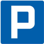 TDC Piktogram parkoló, 330 x 330 mm, TDC