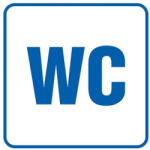 TDC Piktogram WC, 105 x 105 mm, TDC