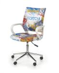 Bogdan Furniture Europe Детски стол Мебели Богдан модел BM Free, Хромирана кръстачка, Подлакътници, Регулируема височина, Многоцветен