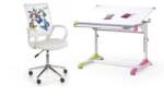 Bogdan Furniture Europe Комплект Регулируемо бюро с Стол Мебели Богдан модел BM Sesil Buterfly, Многоцветен