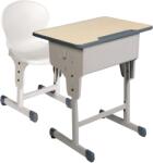 OOKEE Set mobilier scolar individual cu inaltime reglabila 64 - 79, mas 4-6 (YCXY090412)