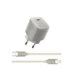 WIWU Jello 20W GaN Töltő Szett Wi-U016 C-L, EU csatlakozó