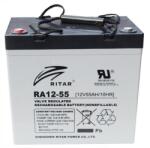 Ritar Оловна батерия RITAR (EV12-55), AGM, 12V, 55Ah, За електрически колички (RITAR-EV12-55) - zettabytex