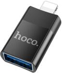 hoco. iPhone 14 Plus / 14 Pro Max / 14 Pro HOCO UA17 adapter USB aljzat - lightning, adatátvitel és töltés, FEKETE UA17_USB_LIGHTNING (UA17_USB_LIGHTNING)