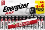 Energizer Elem ceruza ENERGIZER "Max" AA 8+4 darabos EMAAB8+4N (EMAAB8+4N)