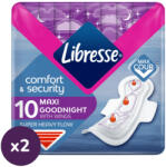 Libresse Maxi Goodnight+ Comfort & Security éjszakai egészségügyi betét (2x10 db) - pelenka - 1 299 Ft