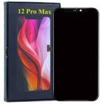 Apple iPhone 12/12 Pro, LCD kijelző érintőplexivel (GX OLED), fekete