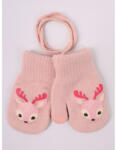  Yo! club téli kesztyű 12 cm - halvány rózsaszín/őzike