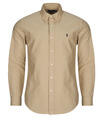 Ralph Lauren Hosszú ujjú ingek CHEMISE DROITE CUSTOM EN OXFORD LEGER Bézs EU L