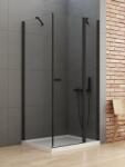 NEW TRENDY New Soleo Black cabină de duș 110x110 cm pătrat negru mat/sticlă transparentă K-0686 (K0686)