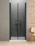 NEW TRENDY New Soleo Black uși de duș 110 cm înclinabilă negru mat/sticlă transparentă D-0217A (D0217A)