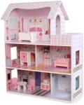 Chipolino Дървена къща за кукли Chipolino - С мебели, 9 части (DIWH02408631)
