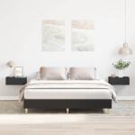 vidaXL fekete szerelt fa ágykeret matrac nélkül 150 x 200 cm (3328709)