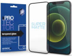 Apple iPhone 16 Pro Max, Kijelzővédő fólia, ütésálló fólia (az íves részre is! ), Tempered Glass (edzett üveg), matt, Xprotector Full 3D SuperMatte, fekete