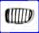 BMW X4 F26 2014.04-2018.02 Hűtődíszrács bal, krómkerettel, fekete bordákkal P20X2051J