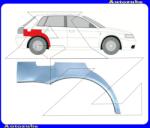 AUDI A3 1996.09-2000.06 /8L/ Hátsó sárvédő javítóív jobb "5 ajtós" POTRYKUS P13238451