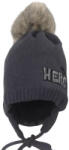  Minimanó téli kötött sapka (48-50) - Szürke Hero