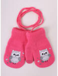  Yo! club téli kesztyű 12 cm - pink/bagoly