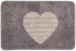 Clayre & Eef Covoras baie textil gri bej 58x38x1 cm (BM0007G) Covor baie