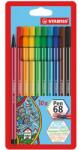 STABILO Filctoll készlet, 1 mm, STABILO Pen 68 , 10 különböző szín (TST6810PL)