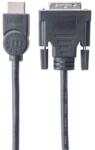 Manhattan Кабел Manhattan, от HDMI(м) към DVI-D(м), 1.8m, черен