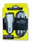 SBAutoparts Autós szivargyújtó töltő, 2 x USB, 3 fajta kábel