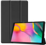 Samsung Tab A 10.1 (2019) SM-T510 / T515, mappa tok, Trifold, fekete - mobilkozpont