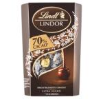 Lindt Csokoládé LINDT Lindor 70% Cacao étcsokoládé golyók díszdobozban 337 g