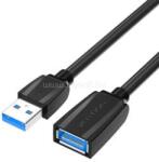 Vention USB 3.0, hosszabbító, 1m, kábel (fekete) (VAS-A45-B100) (VAS-A45-B100)