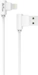 DeTech Кабел за данни DeTech DE-21i, Lightning (iPhone 5/6/7/SE), 1.0m, Бял - 14130 (14130)