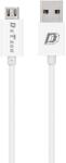 DeTech Кабели за данни DeTech, 10бр. Micro USB, 1.0m, Бял - 14143 (14143)