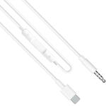 Earldom Аудио кабел Earldom ET-AUX41, 3.5mm към Type-C, 1.0м, Бял - 40175 (40175)