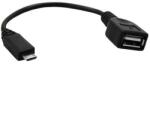 DeTech Кабел DeTech USB F - USB Micro, 30см, Черен -18080 (18080)