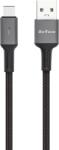 DeTech Кабел за данни DeTech DE-C39C, Type-C, 1.0m, Черен - 40202 (40202)