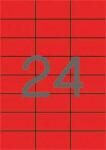 APLI Piros Etikett - 2400 db - 70x37 mm (LCA11836)
