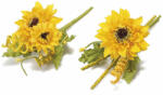 Decorer Set 8 fire Floarea Soarelui artificiale 5.8x13 cm (A12.12.92)