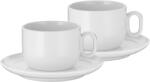 WMF Ceașcă pentru cafea cu farfurie BARISTA, set de 2 buc, 160 ml, alb, WMF (WM695949440)